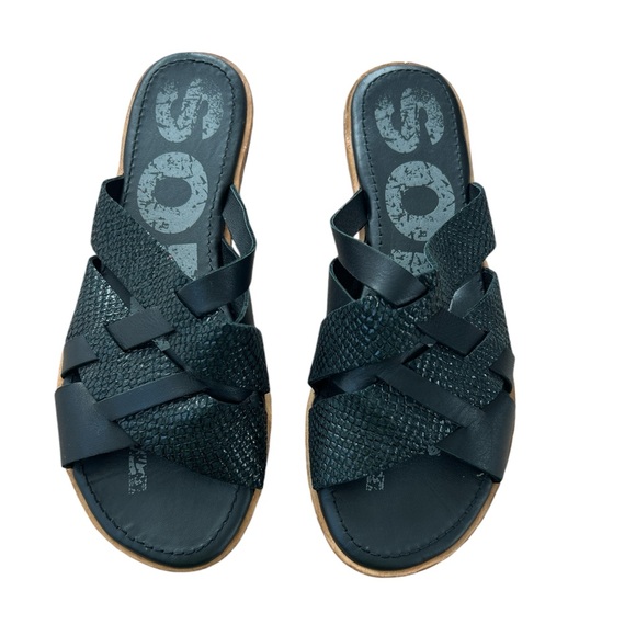 Sorel Ella Faux Leather Slides - Picture 2 of 7